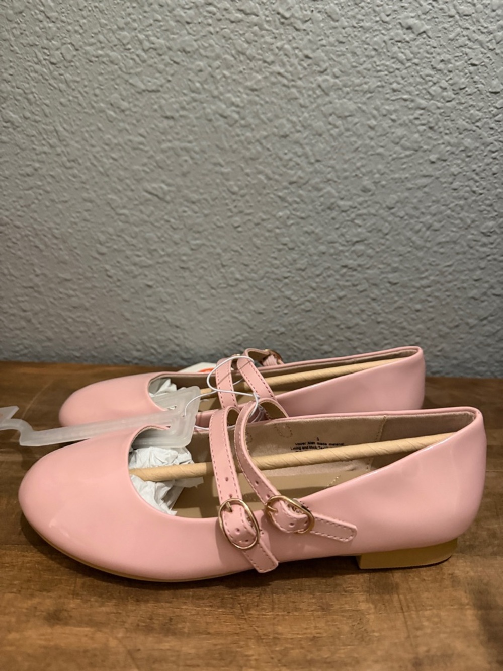 Cat & Jack Pink Double-Strap Mary Jane Flats